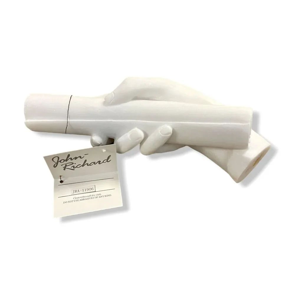 $245 John-Richard Collection White Sculpted Classic Greek Hand Sculpture